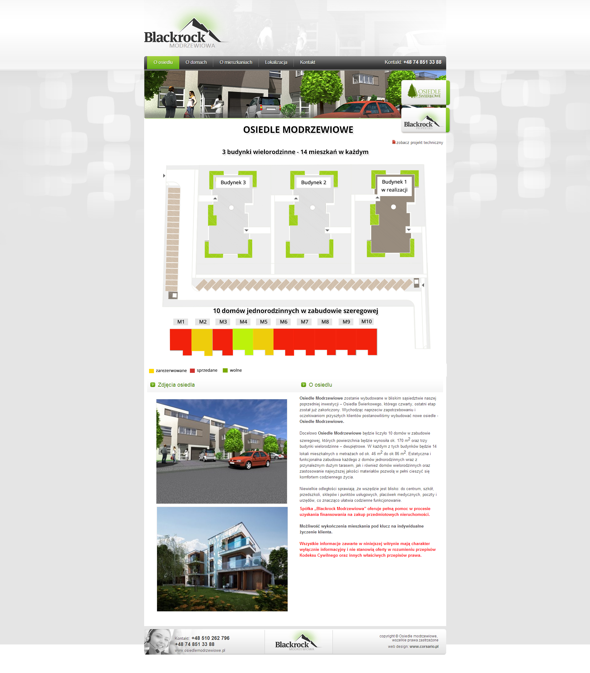 Osiedle Modrzewiowe strona z szablonu