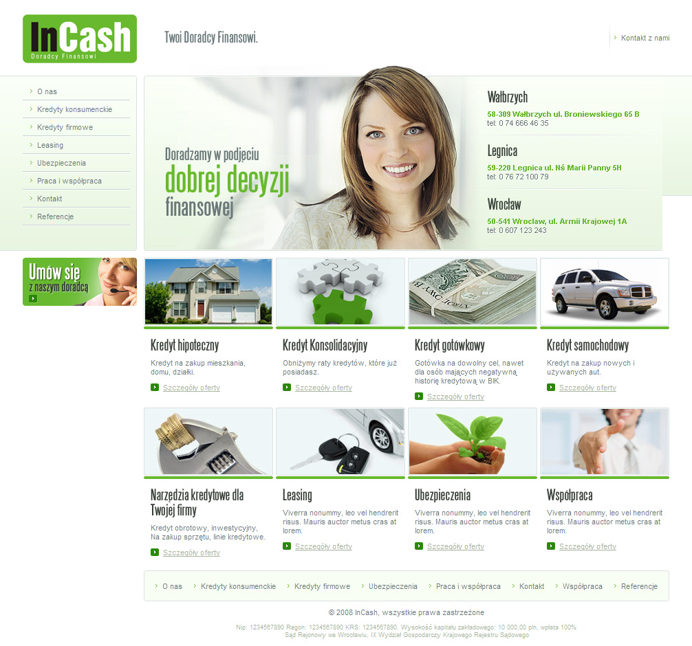 InCash, Doradcy Finansowi