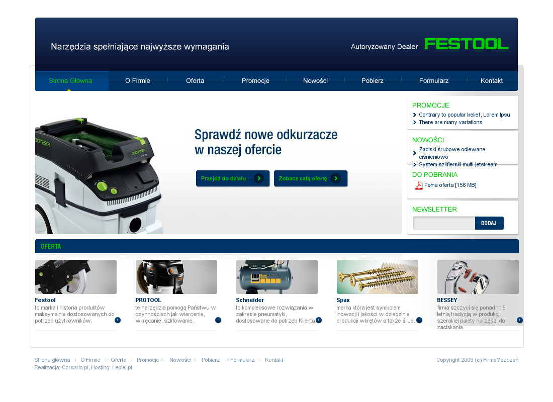 Możdżeń: Autoryzowany Dealer FESTOOL i PROTOOL